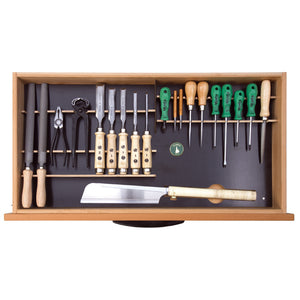 Ulmia Werkzeugsatz 313 für Unterbauschrank in Draufsicht