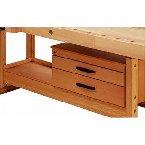 Ulmia Unterbauschrank zu Ulmia Hobelbank in Frontansicht