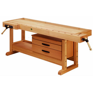 Ulmia Unterbauschrank zu Ulmia Hobelbank in Frontansicht