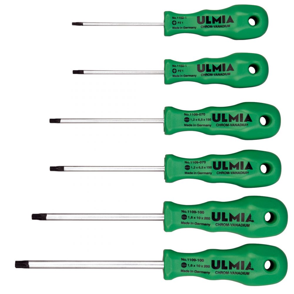 Ulmia Schraubendrehersatz Torx in Frontansicht