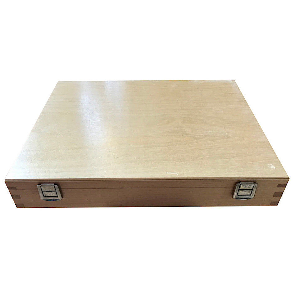 gm Arbeitsgarnitur im Holzkasten in Draufsicht