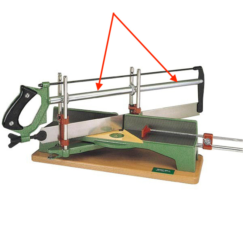 Stegrohr zu Ulmia Gehrungssäge 348 in Frontansicht