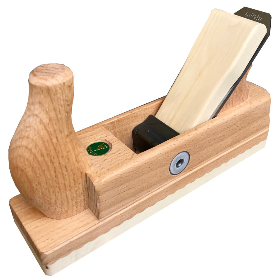 Ulmia Schlichthobel mit Weißbuchensohle Ansicht seitlich