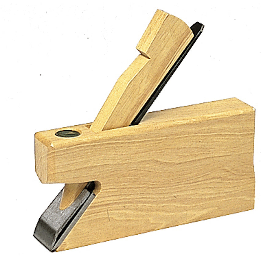 Ulmia Absatz-Simshobel mit Doppeleisen und Weißbuchensohle in Frontansicht