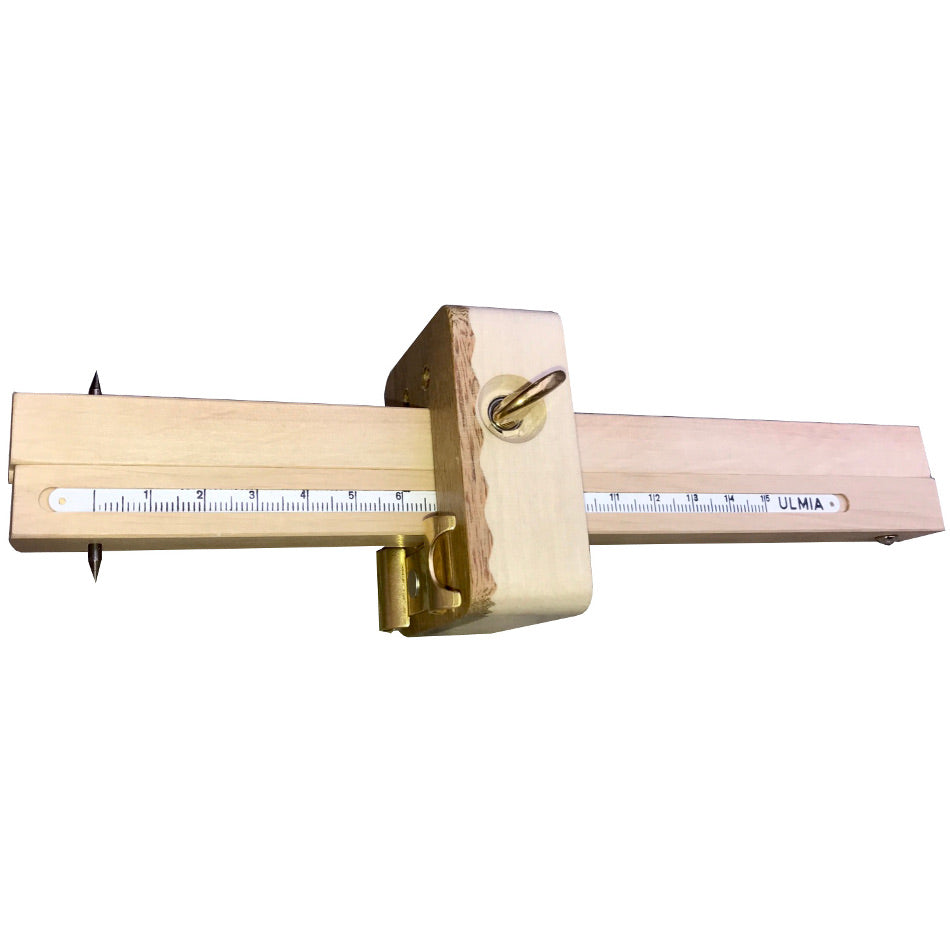 Ulmia Streichmaß mit Kurvenanschlag in Seitenansicht