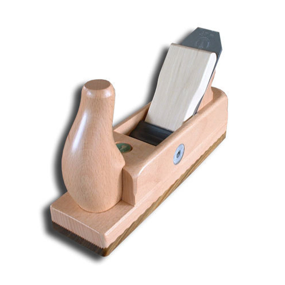 Ulmia Schlichthobel mit Pockholzsohle in Frontansicht