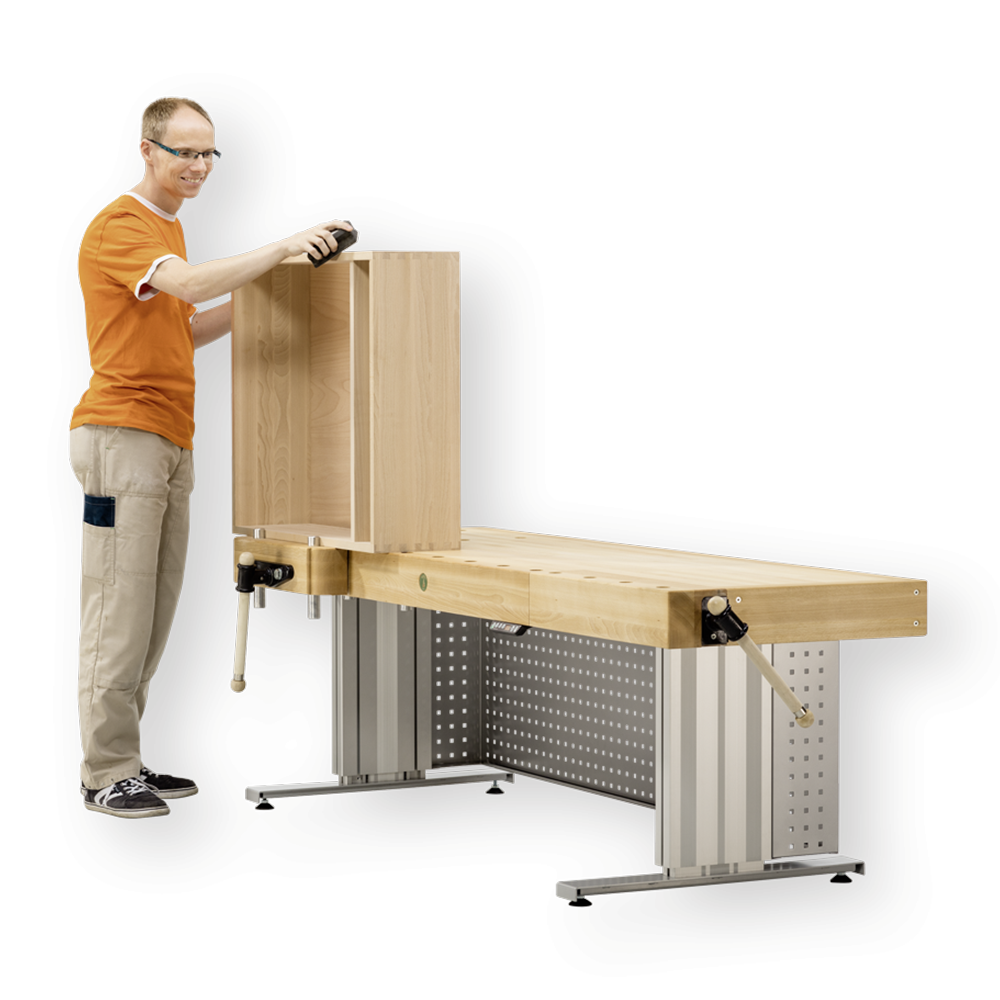 Ulmia Hobelbank Modell 4-200 eHV in Frontansicht